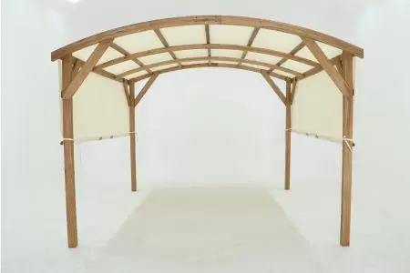 Pergola funzionale a doppio lato
