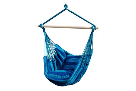 ポリエステル綿製ハンモックチェア ポータブル屋外編み椅子 カスタマイズ可能 - 屋外用ポリエステル綿生地ハンモックチェア