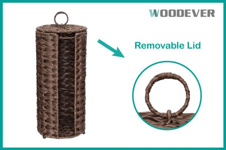 このバスケットは円筒形の構造で、上部にループハンドルが付いており、持ち上げたり、交換したり、運搬したりするのが簡単です。