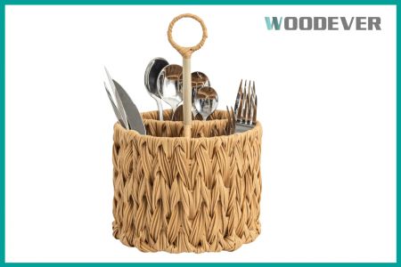 ホテル、企業ギフト、小売ディスプレイに最適なこの織りカトラリーバスケットは、ブランドイメージを向上させ、プロフェッショナリズムとセンスを示したい方にスタイリッシュで実用的な選択肢を提供します。