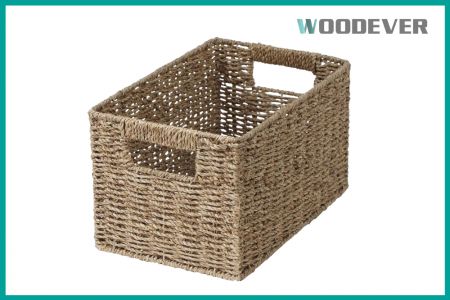 Furniture Manufacturers in Vietnam| FSC Seagrass Storage Basket Bins for Organizing Decorative Wicker Baskets with Built-in Handles Supplier - The woven seagrass storage baskets from WOODEVER are manufactured in our specialized factory located in Vietnam.
