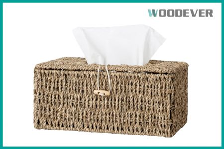 Kotak tisu dari rumput laut alami ini menggabungkan kerajinan tradisional Vietnam dengan nilai-nilai ramah lingkungan modern, menjadikannya pilihan ideal bagi klien B2B yang mencari gaya alami dan kualitas berkelanjutan.