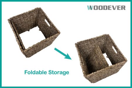 Keranjang anyaman lamun kami dirancang dengan fitur yang dapat ditumpuk, memungkinkan mereka untuk dengan mudah ditumpuk saat tidak digunakan.