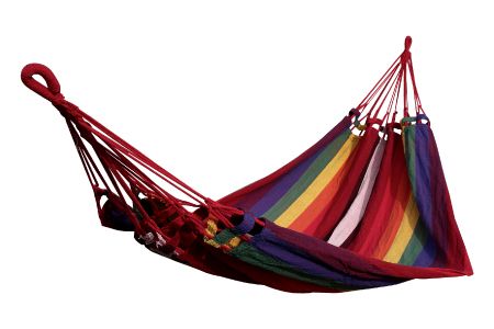 Outdoor Camping High Load Polyester & Cotton Composite Fabrics Brazilian Hammock with Travel Bag and Hanging Accessories