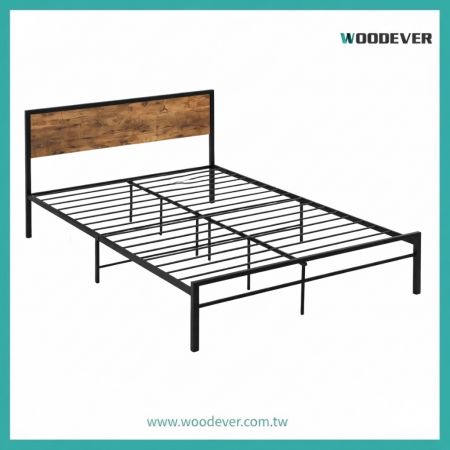 BF03 工業風雙人床架|越南家具供應商 OEM/ODM 量產 | 跨境電商熱銷收納系列|首選 OEM / ODM 量產越南供應商| 戶外室內兩用 - WOODEVER客製化傢俱OEM/ODM - 極簡工業風金屬掛衣架 – 穩固型落地衣帽架(無輪設計)競爭力的越南供應商|越南 OEM/ODM 金屬家具製造商客製化傢俱