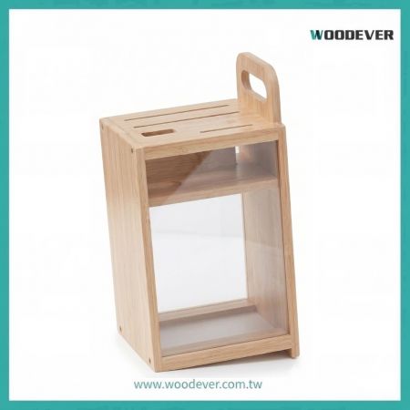 プロフェッショナルバンブーナイフオーガナイザー：衛生と構造的安定性のための究極のソリューション| WOODEVER カスタマイズされたペット家具OEM/ODM - プロフェッショナルバンブーストレージシリーズ：高い安定性とESG準拠のソリューション| WOODEVER カスタマイズされたペット家具OEM/ODM