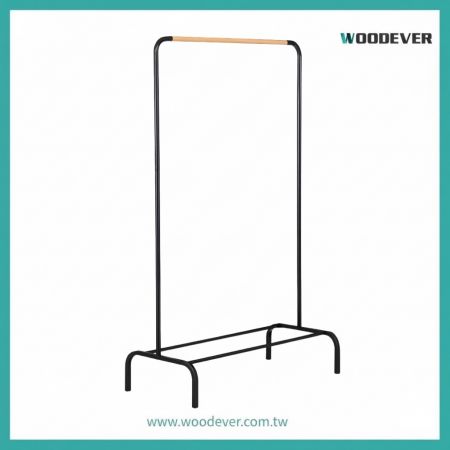 GR01 Minimalist Industrial Metal Garment Rack – Heavy-Duty Stationary Clothes Stand (Premium Vietnam Supplier Quality) Vietnam Furniture Manufacturer |  ODM Volume Supplier | Indoor & Outdoor Use - WOODEVER Customized Furniture OEM/ODM - Industrial Metal Workstation with Storage Shelves|Made in Vietnam｜FSC/BSCI Certified｜Professional Furniture Supplier