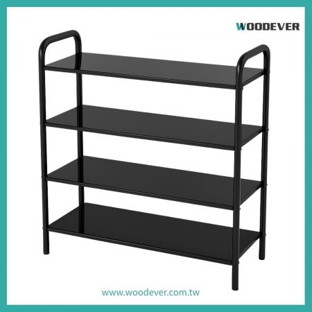 WOODEVER簡約四層金屬鞋架 - 越南家具廠商直供 | 跨境電商熱銷收納系列｜首選 OEM / ODM 量產越南供應商| 戶外室內兩用 - WOODEVER客製化傢俱OEM/ODM - 正在尋找高品質且具價格競爭力的越南供應商｜越南 OEM／ODM 金屬家具製造商客製化傢俱