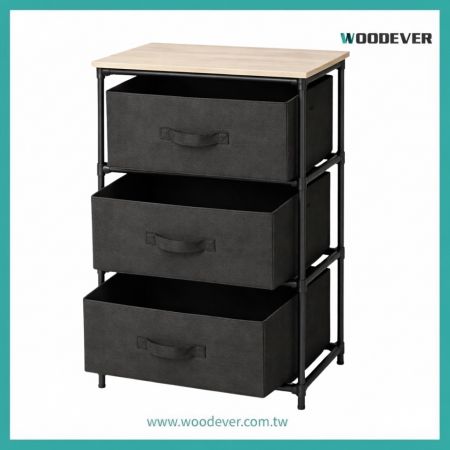 برج تخزين SC21 ذو 3 أدراج - صندوق صناعي مدمج مع إطار فولاذي قوي وسطح خشبي - خدمة ODM/OEM｜صنع في فيتنام｜معتمد من FSC/BSCI｜مورد أثاث محترف