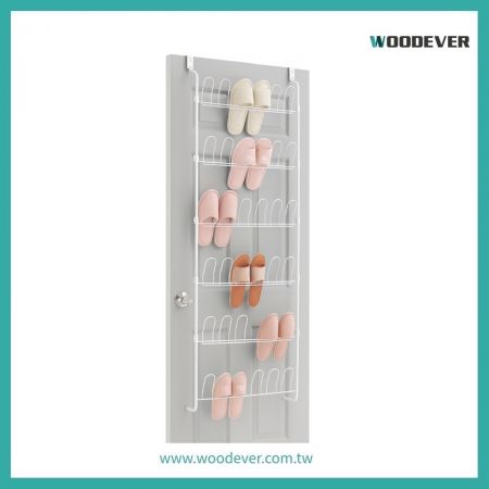 門後掛式多功能 18 雙鞋架 — 窄型空間的高效收納解決方案 OEM / ODM 量產越南供應商| 戶外室內兩用 - WOODEVER客製化傢俱OEM/ODM - 工業風鐵管工作桌附收納層架|越南 OEM/ODM 金屬家具製造商客製化傢俱