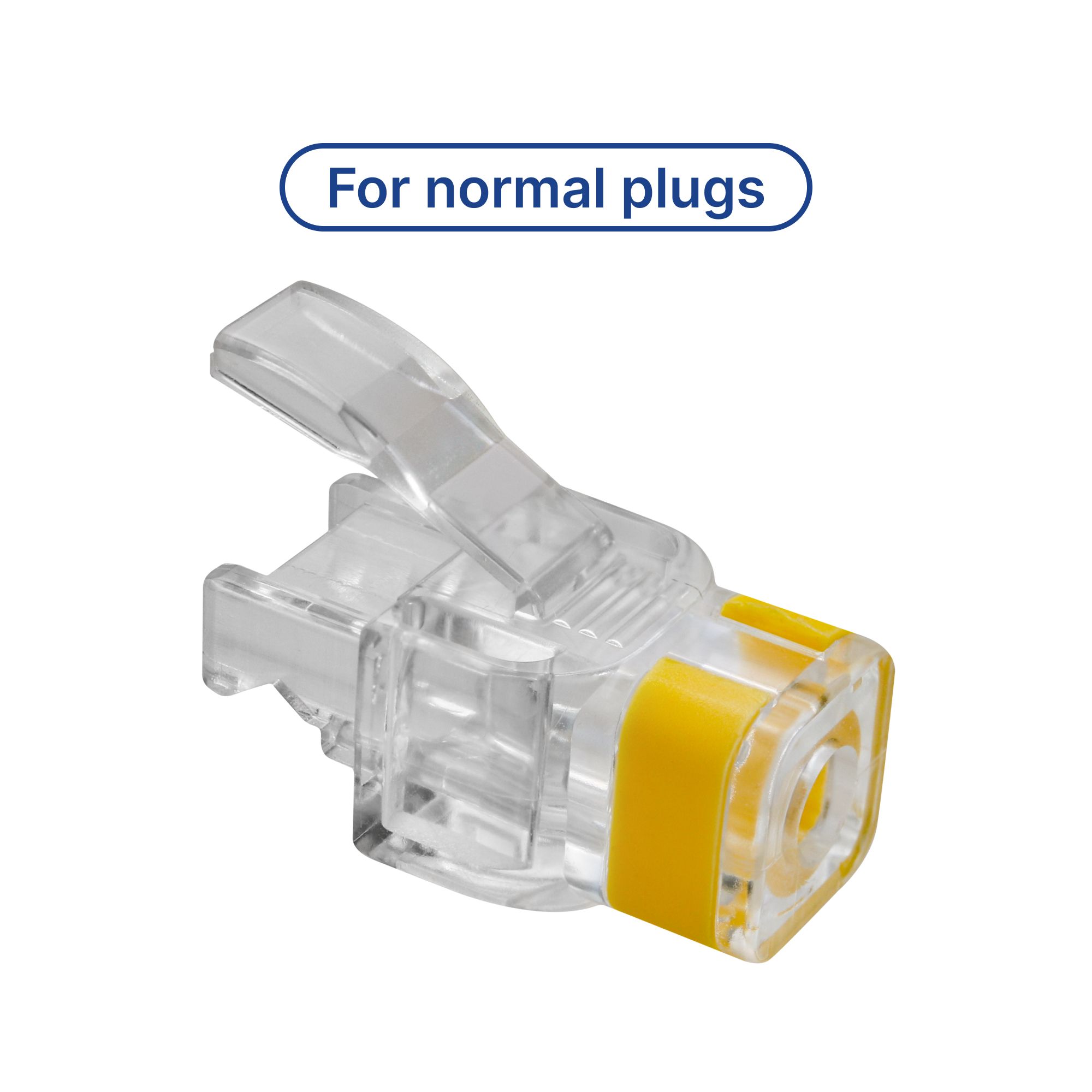 8P8C RJ45 plug cover with colored clip for strain relief and cable ...