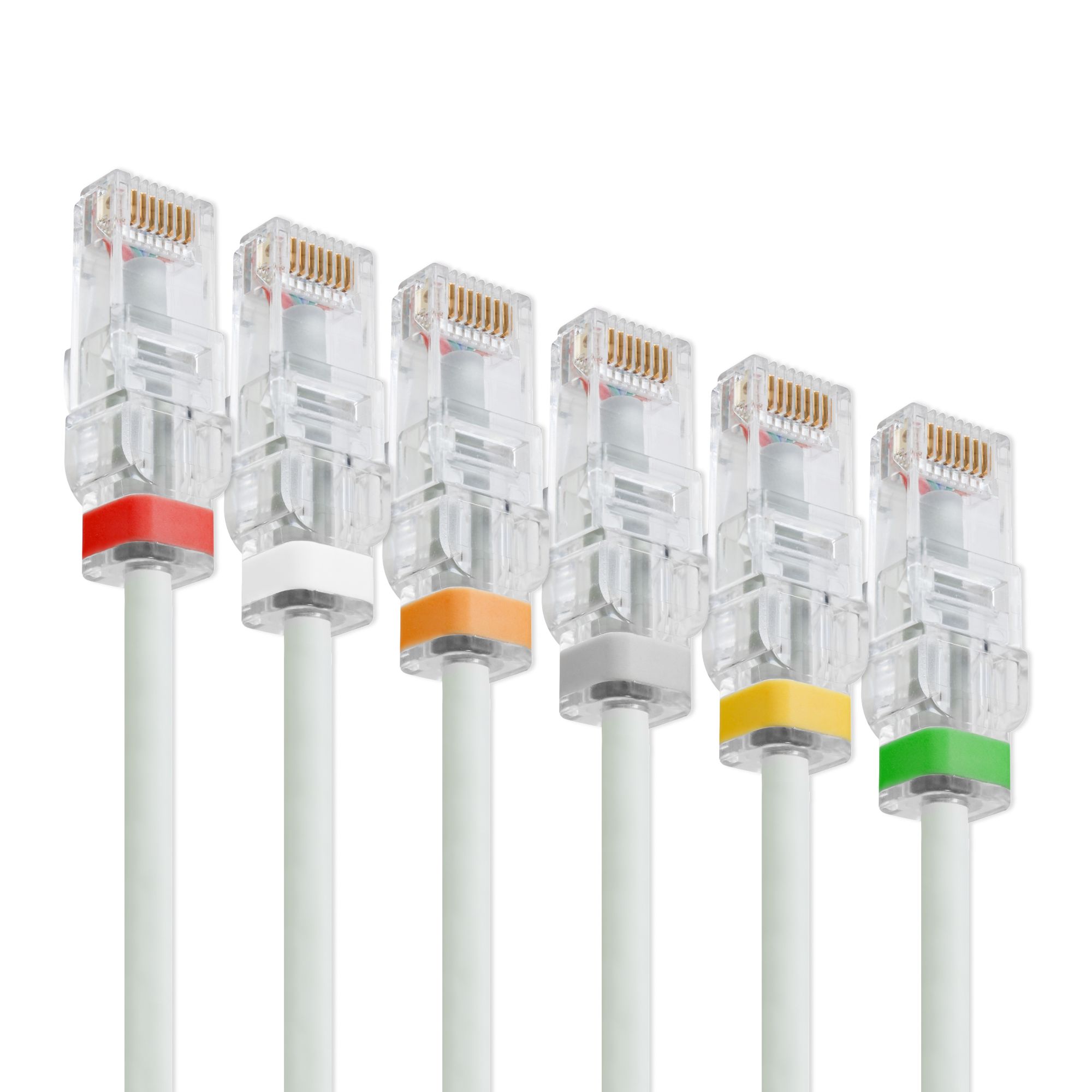 ฝาครอบปลั๊ก RJ45 8P8C พร้อมคลิปสีสำหรับป้องกันการดึงและการจัดการสาย ...