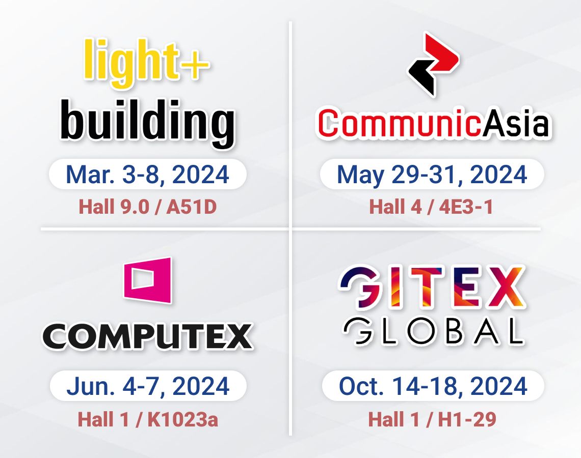 Light and Building, Communicasia, Computex y Gitex Trade Fool