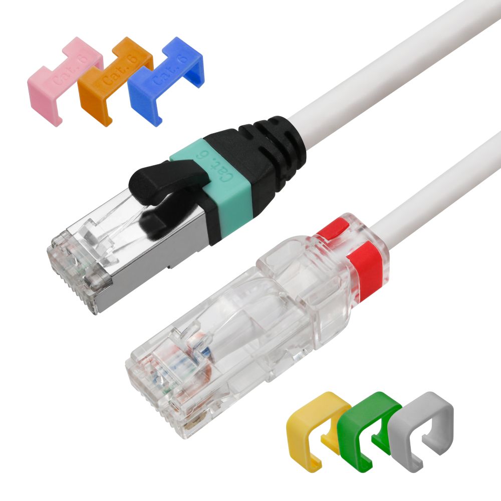 Cable de conexión de parche Cat.6 UTP de 28 AWG con bota de