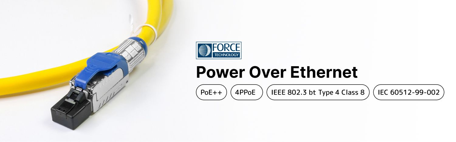 Cat.8 PoE++ FORCE zertifiziertes RJ45 Patchkabel