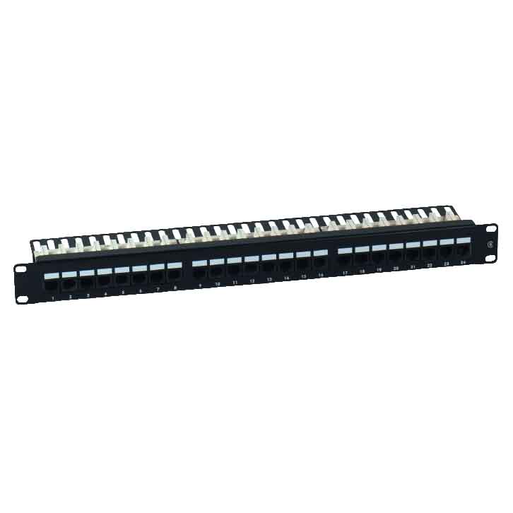 Cat6 UTP 1U 90 Degree 24 Port Keystone Patch Panel | Innovative Modular ...