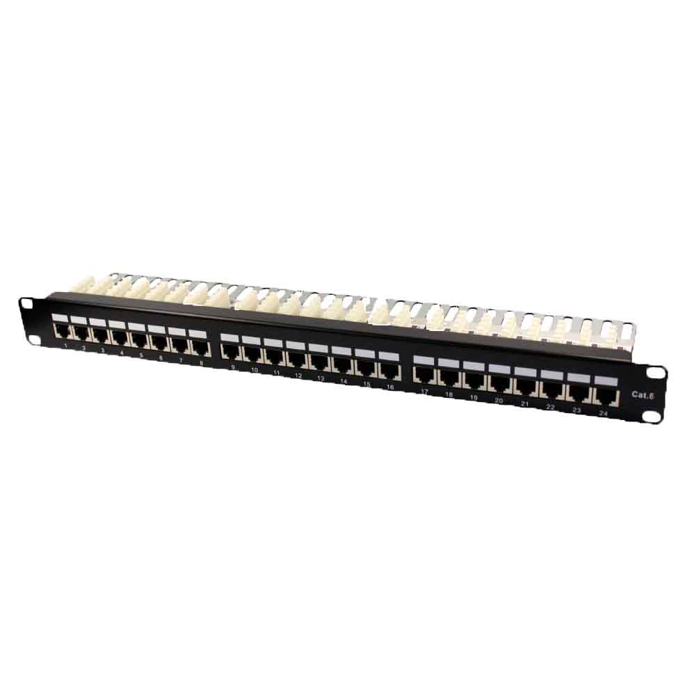Shielded 90 Degree Full Loaded Keystone Network Patch Panel ...
