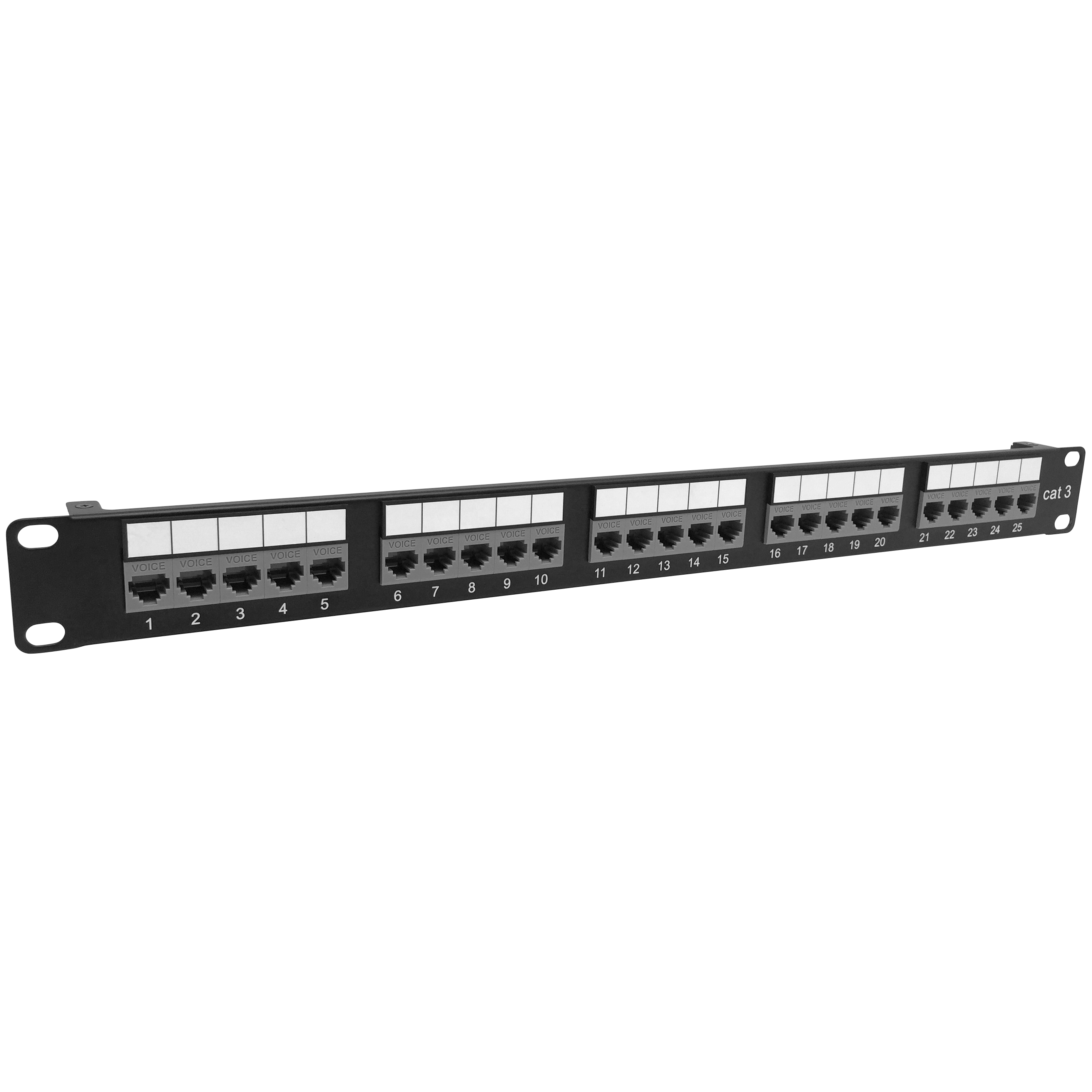 Cat3 25 Port Toolless Voice Patch Panel | EXW UL Certified