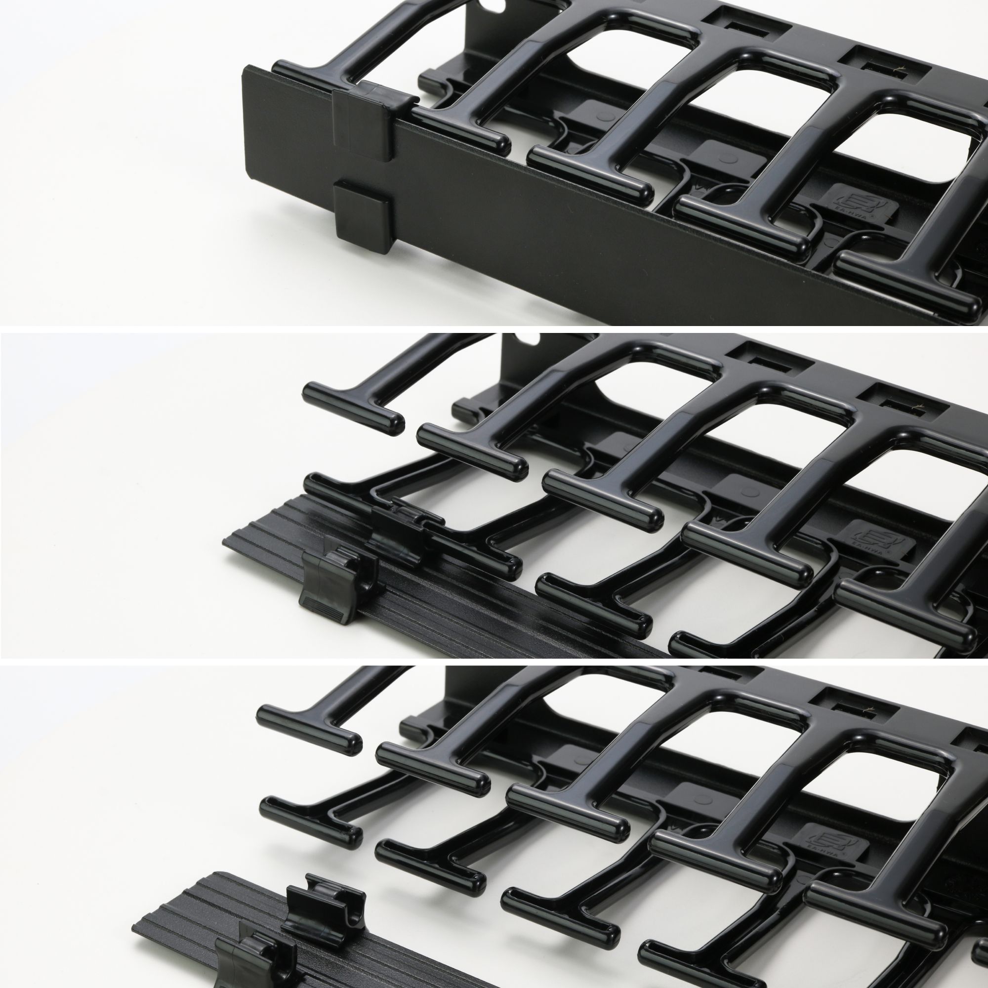 Horizontal Rack Cable Organizer in Front of Ethernet Patch Panels or ...