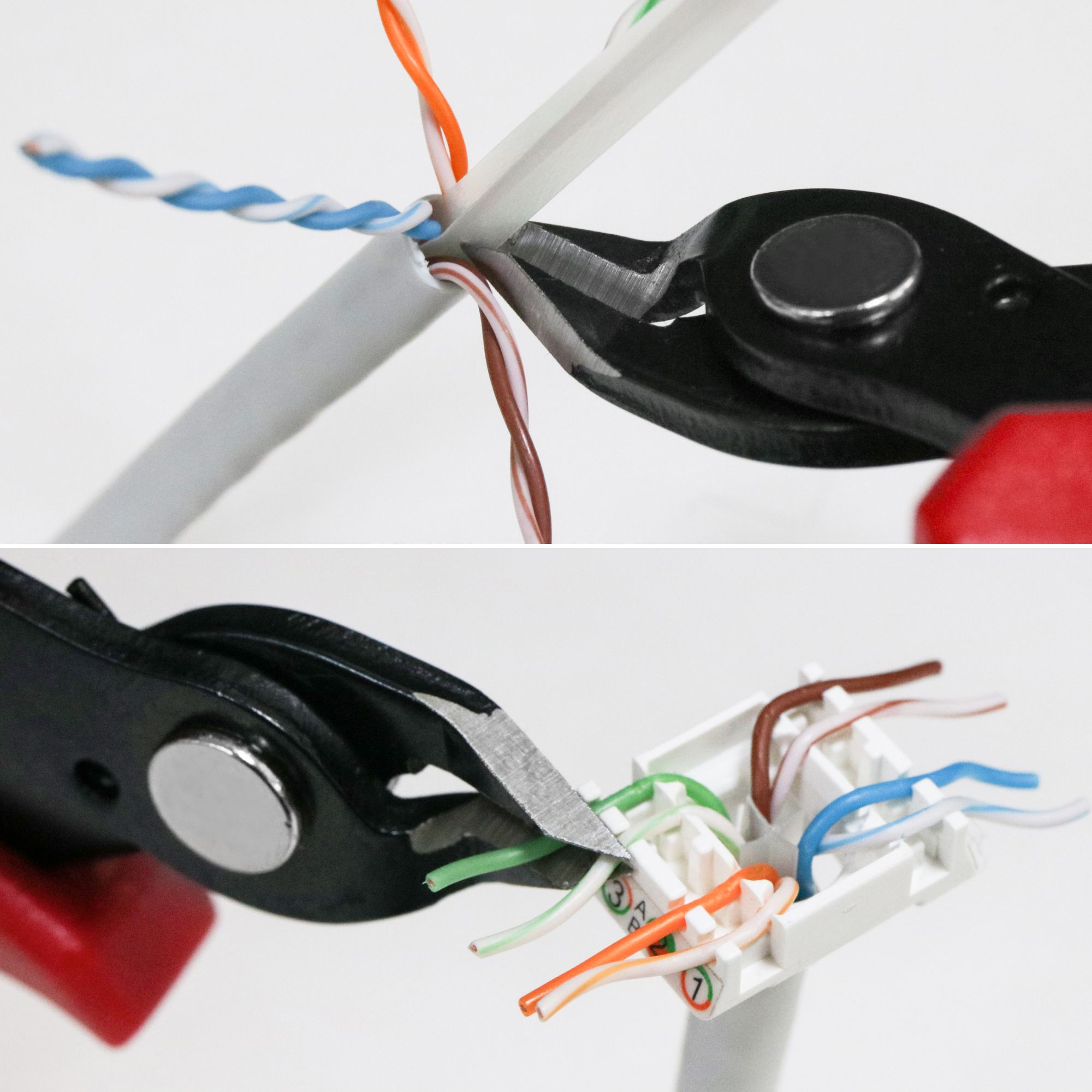 Flush Cutter for Soft Metal Wires Up To 18 AWG and for Cutting Cable Spline