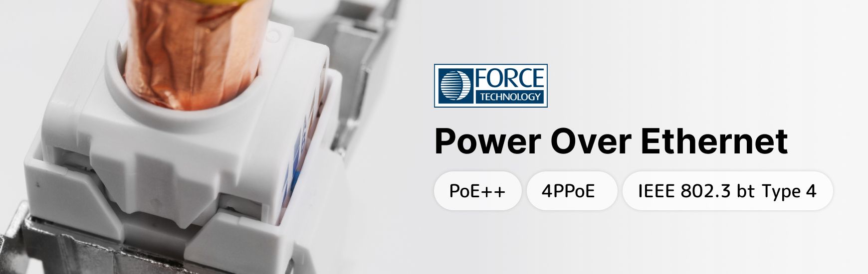 Conector 4PPoE Cat6A RJ45 con Protección contra Cortocircuitos