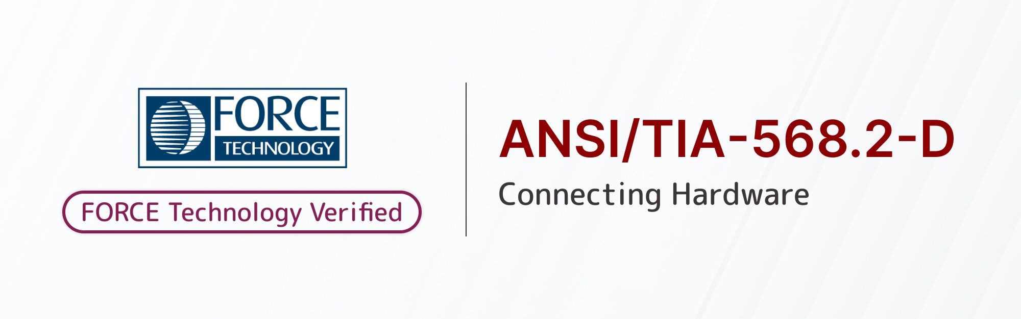 FORCE Verified Connecting Hardware Cat.6A Network Jack