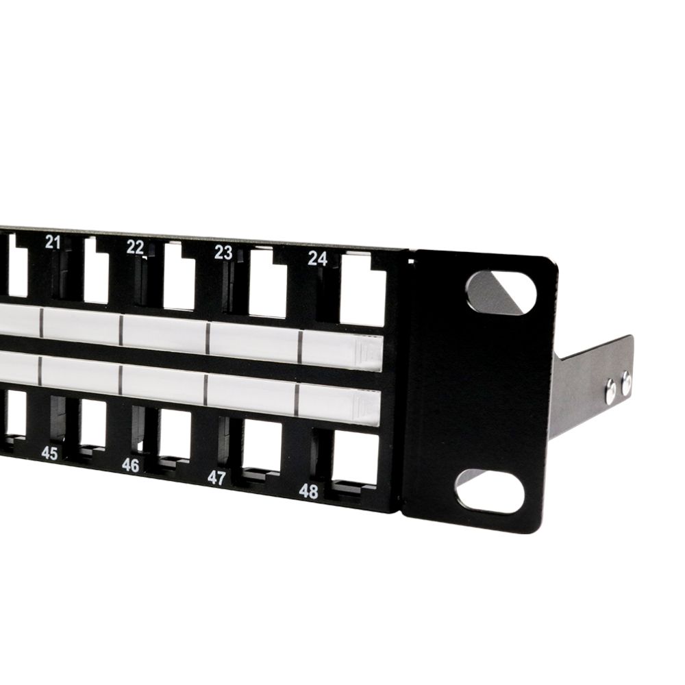 Unshielded 1U 48 Port Empty RJ45 Keystone Panel 19 Inch | Innovative ...