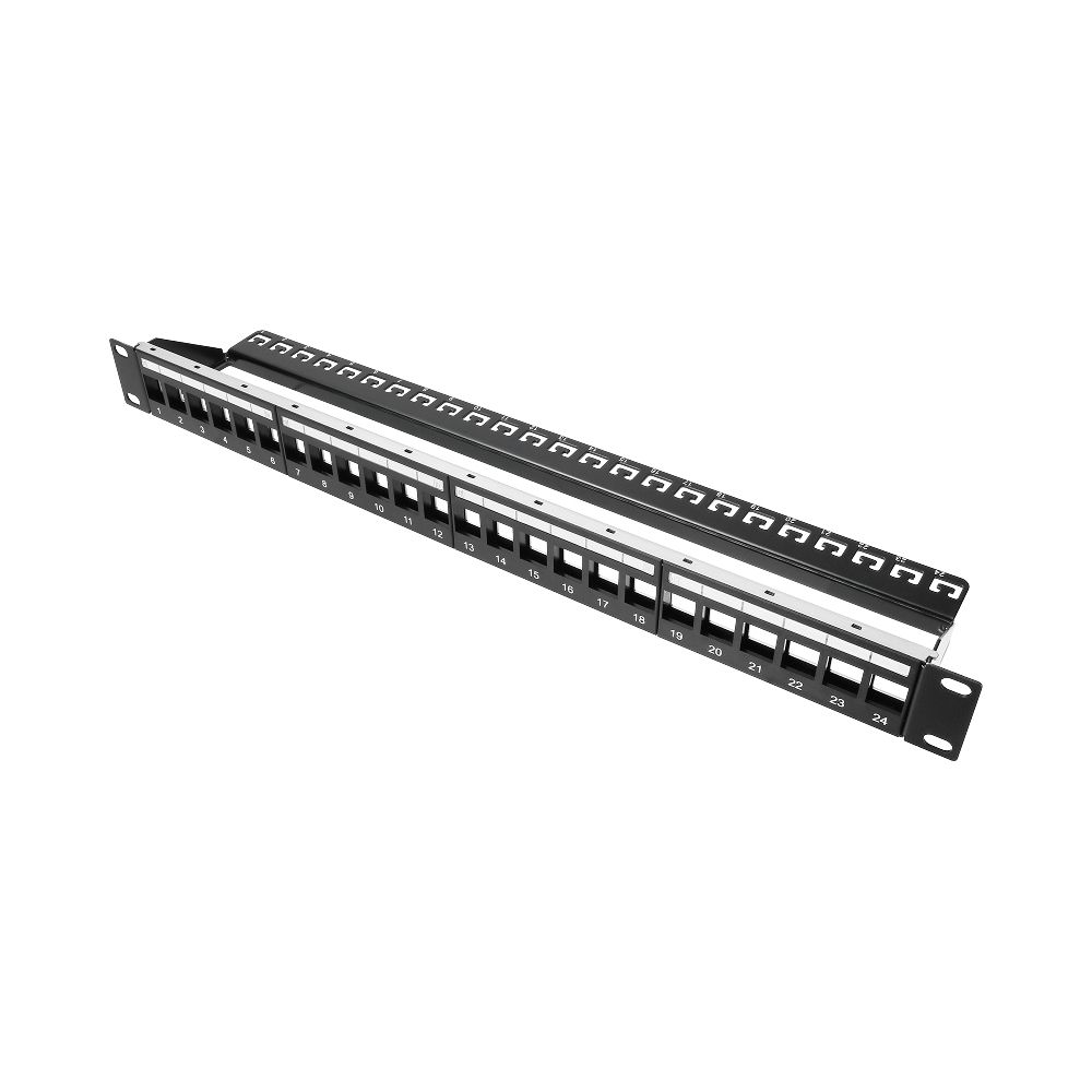 Paneles Rj45 Panel vacío apantallado para conectores Keystone RJ45 8P8C | Enchufes ...