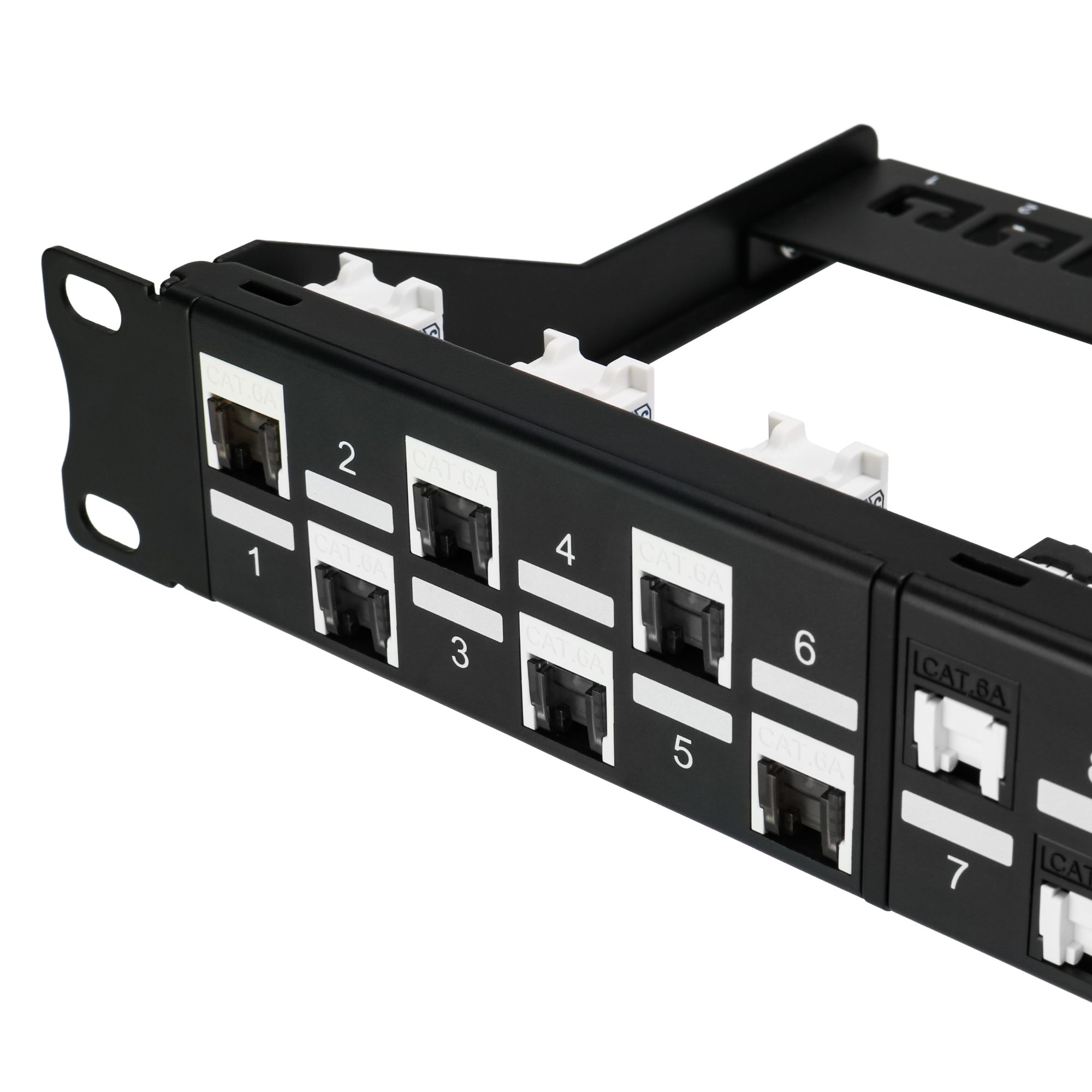 Cat6A 1U 24 Port Staggered Blank Panel | EXW Patch Panel Solutions