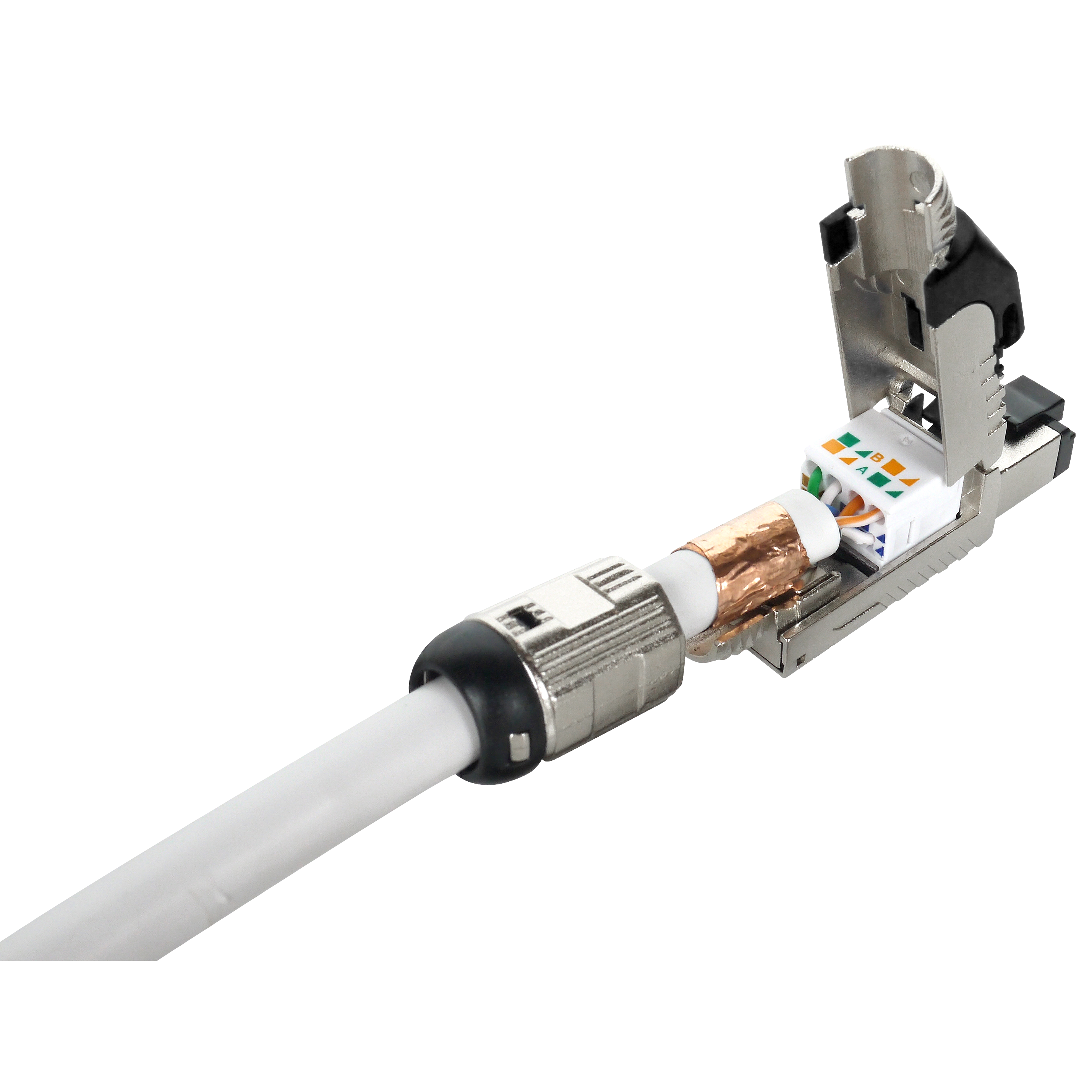 Cat.6A STP Field Termination Toolless Plug | EXW Network Solutions