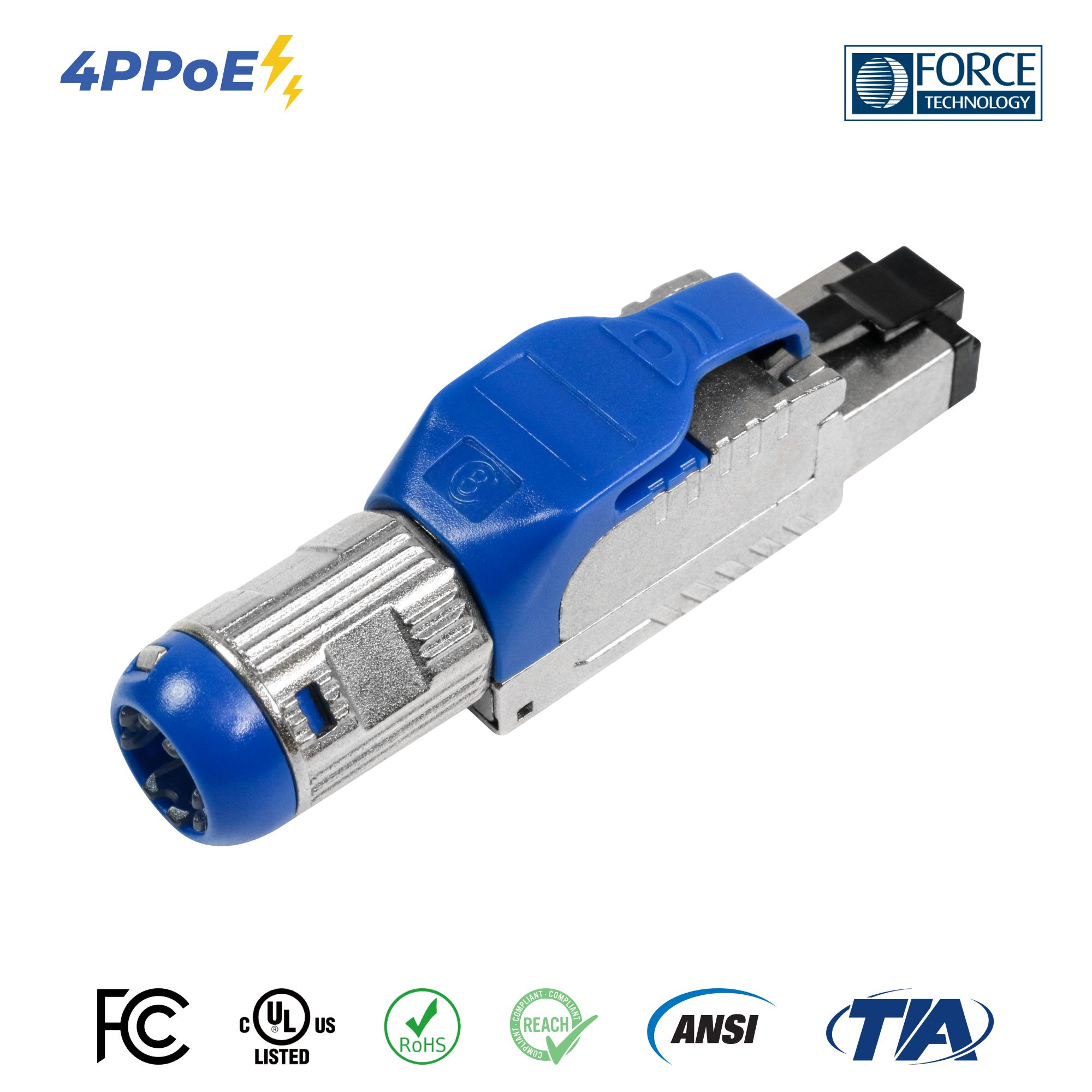 Connettore RJ45 Cat 8 Senza Attrezzi, Schermato, 40 Gbps, Per Cavi Cat7 Cat6a, 8 Pin, Installazione Facile, T568A/T568B