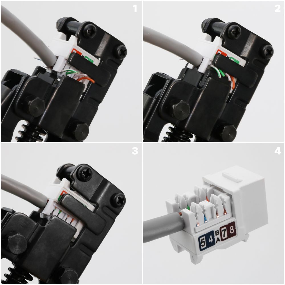 STP and UTP RJ45 Keystone Jack IDC Punch Down Tool / Rapid Termination Tool for UTP and STP