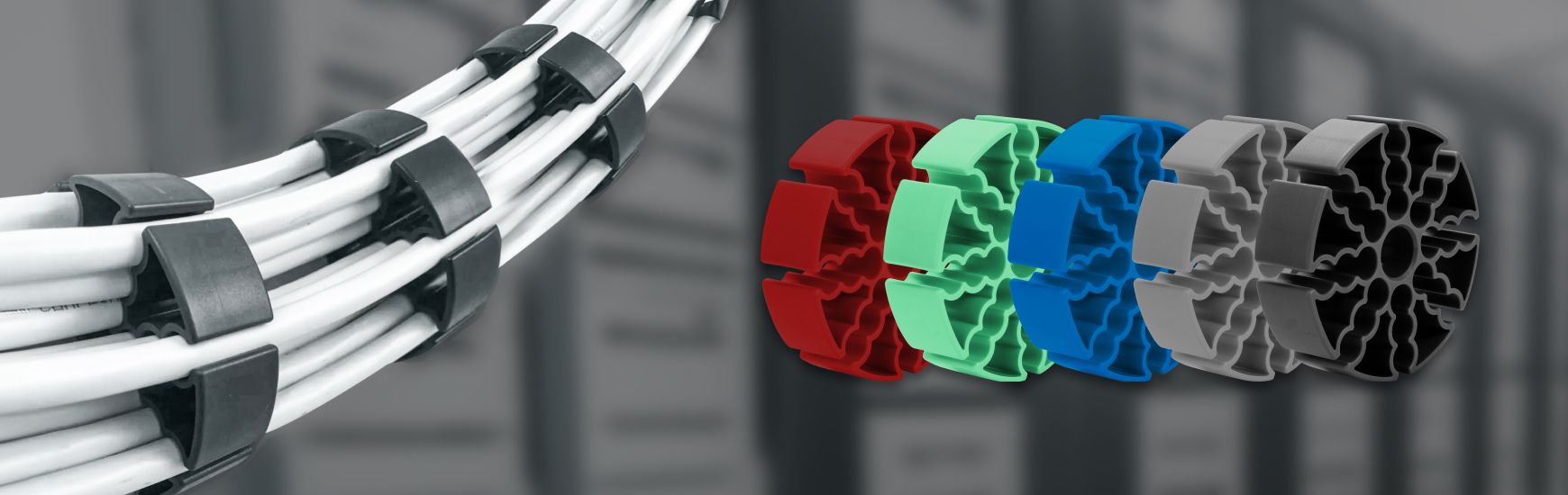 Színkódolt hatékonyság a könnyű, nagy sűrűségű kábelkezeléshez