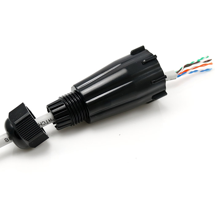 Waterproof Rj45 Protector Waterproof RJ45 Assembly Kit for Outdoor Cable | EXW IP68 Solution