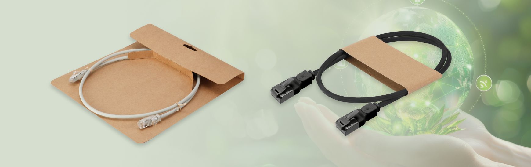 Högpresterande Cat6 Slim Patch Cord med ESG-bidrag