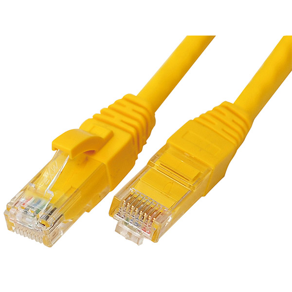 Cable de conexión de categoría 6, amarillo