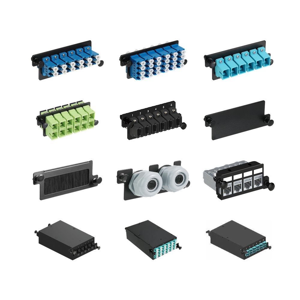 Optical Module Housing 1U HD Fiber Optic Panel 5-Slot Hybrid Enclosure | EXW OEM Manufacturer