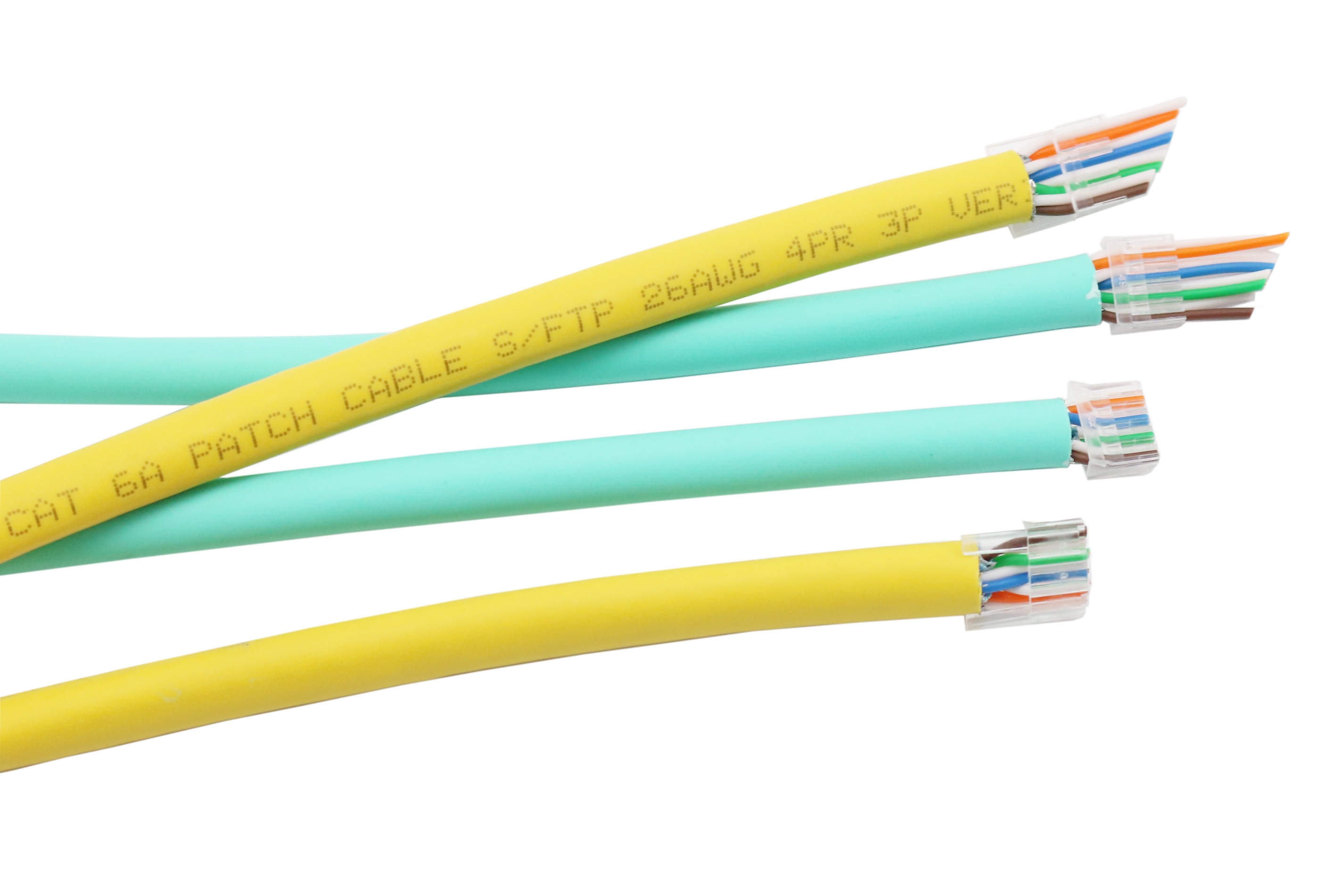 Conectores de paso RJ45 Cat6 Paso final a través del enchufe de red  Ethernet 8P8C UTP (paquete de 100)