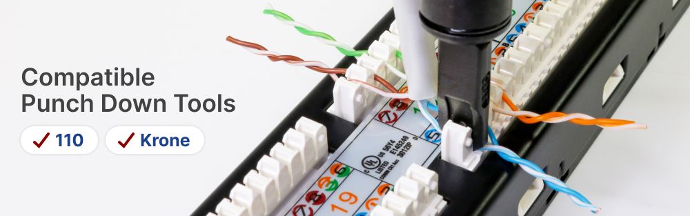 แผงแพทช์ RJ45 ที่ได้รับการรับรอง UL ใน 2 สเปค: CAT5E และ CAT6