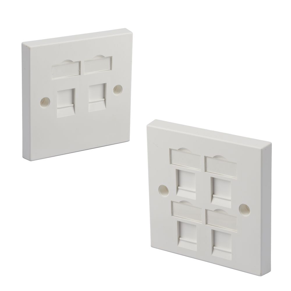 Piastra un Muro Ethernet 8 Porte - Doppia Banda Cat6 RJ45 Piastra un Muro Ethernet 8 Porte - Doppia Banda Cat6 RJ45