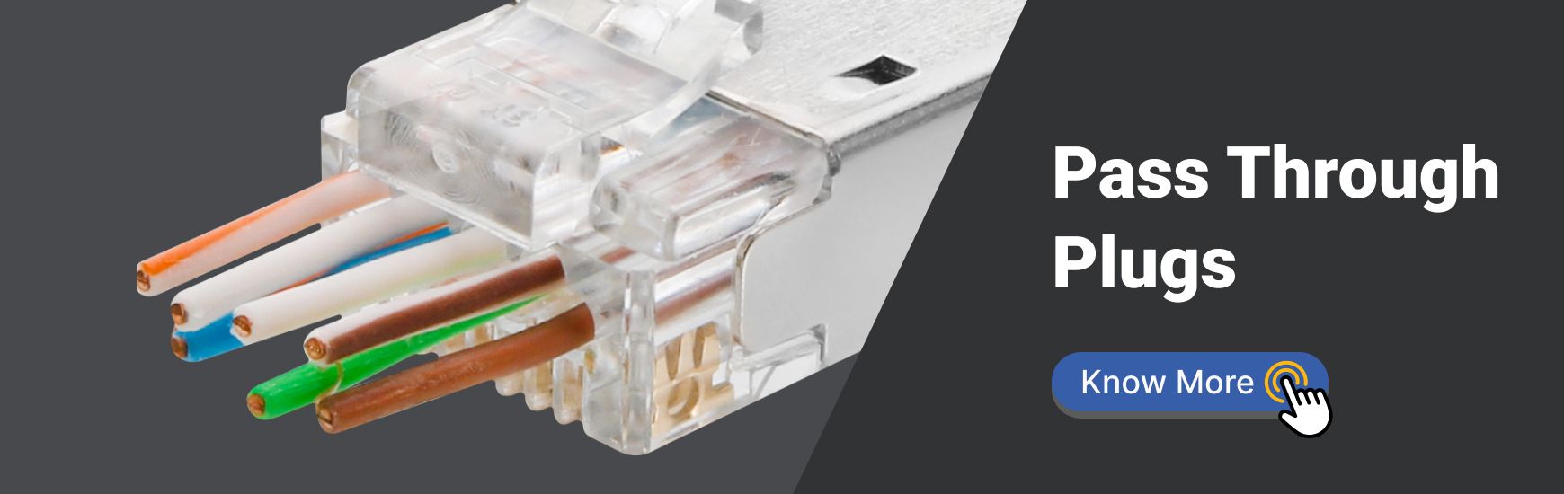 Einfachste und schnellste STP RJ45-Stecker für sperrige Kabel