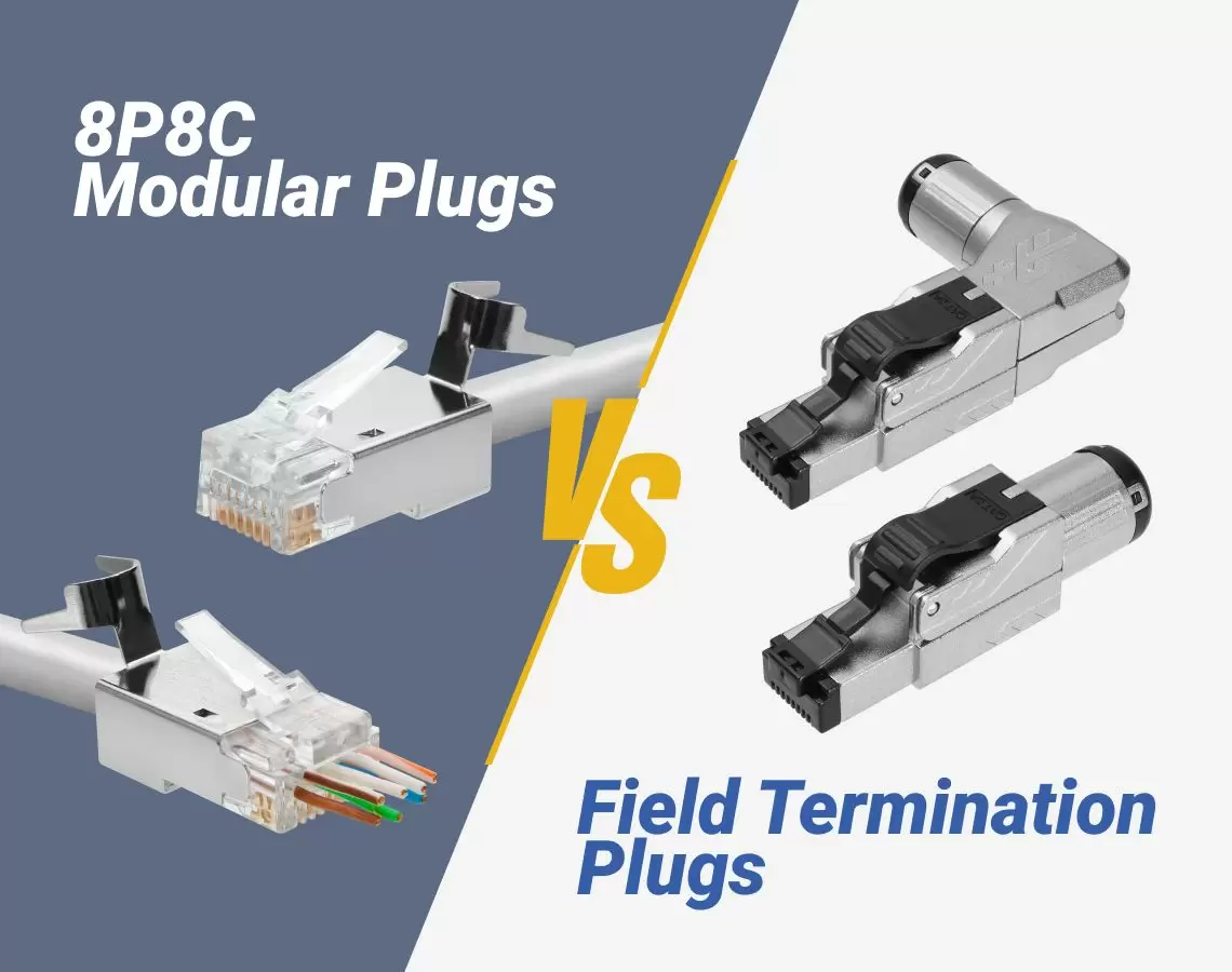 Plug modular 8P8C, plug de terminação de campo