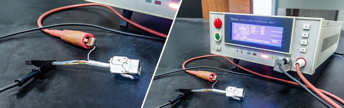 HIPOT Testi: PoE RJ45 8P8C Konnektörler