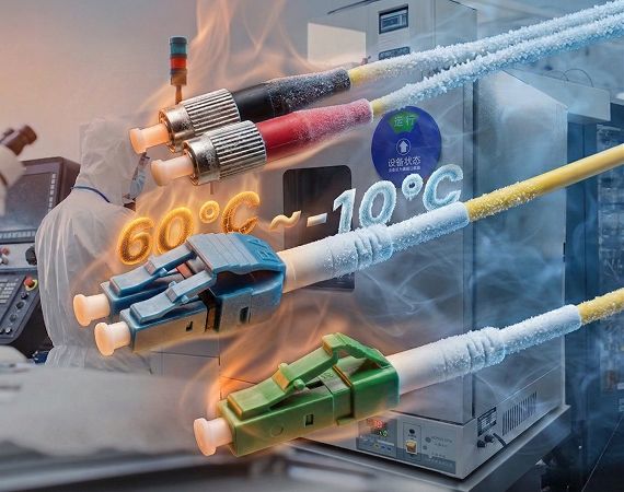 Environmental stability testing fiber optics
