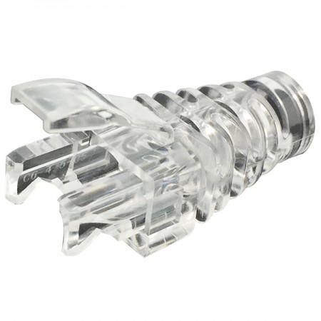 Stivale per spina modulare RJ45, trasparente - Stivale trasparente per connettori maschio RJ45