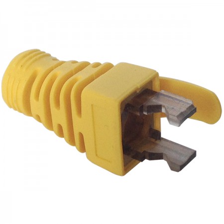 Yellow RJ45 PVC Ethernet Plug Cover