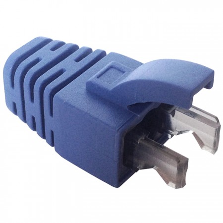 Blue PVC Flexible End RJ45 Plug Cover
