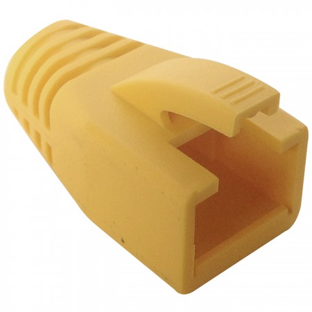 RJ45 Large Diameter Yellow Modular Plug Boot