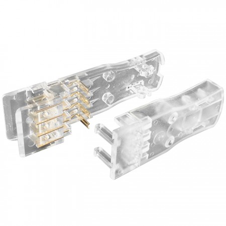110 Modular Plug 2 Pair - 110 Type Wiring Connector 2 Pair For Cat 5e Cable