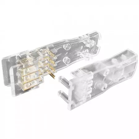 Conector modular 110 2 pares - Conector de cable tipo 110 2 pares para cable Cat5E